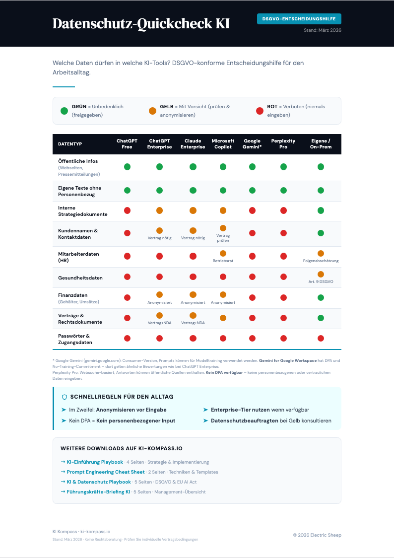 Datenschutz-Quickcheck KI